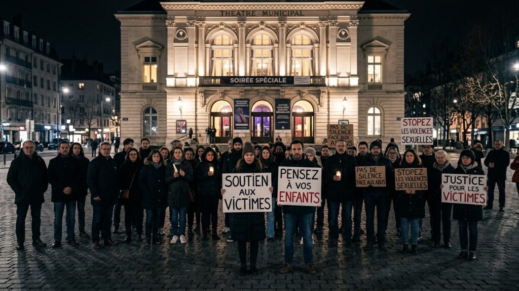 Manifestation Contre le Concert de Jean-Luc Lahaye à Hénin-Beaumont