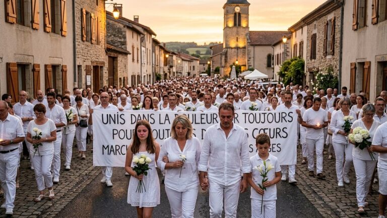 Marche Blanche pour Lyhanna : Émotion et Colère à Fleurance