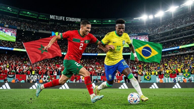 Maroc vs Brésil : Confirmer l&rsquo;Ascension des Lions de l&rsquo;Atlas en 2026