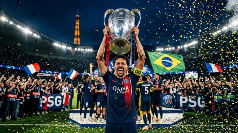 Marquinhos, Capitaine Légendaire du PSG en Finale de Ligue desWriting the detailed article Champions