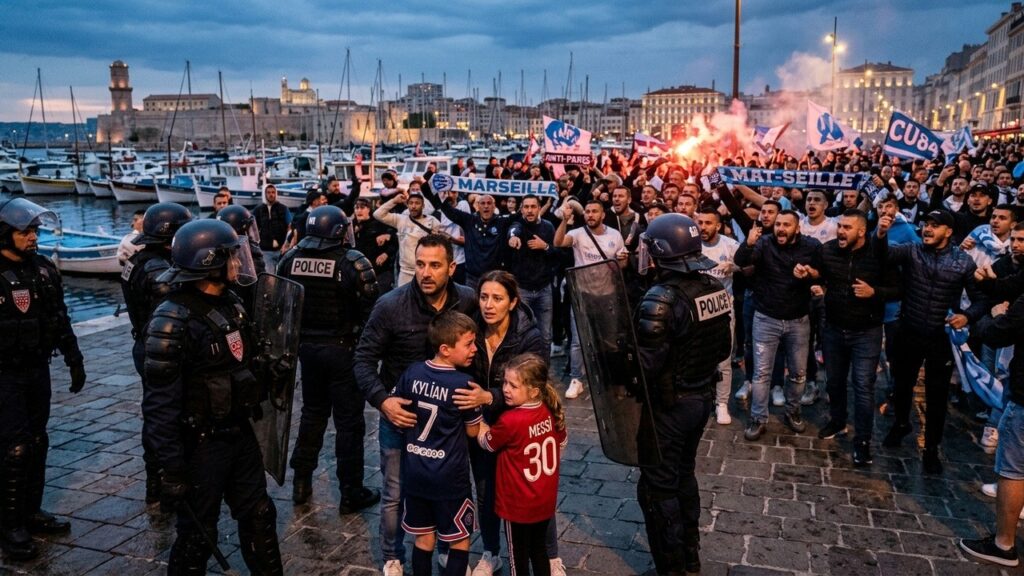 Marseille : Famille en Maillot PSG Exfiltrée Après Menaces sur le Vieux-Port