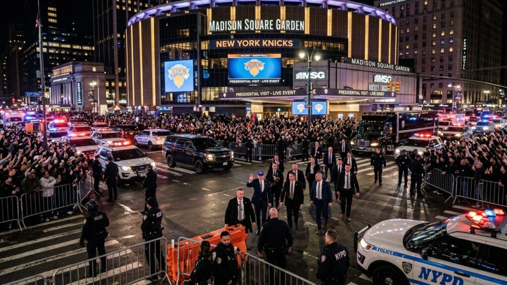 Mesures de Sécurité Exceptionnelles pour la Venue de Donald Trump au Match 3 de la Finale NBA