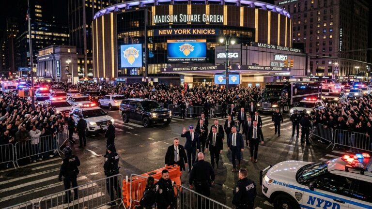 Mesures de Sécurité Exceptionnelles pour la Venue de Donald Trump au Match 3 de la Finale NBA