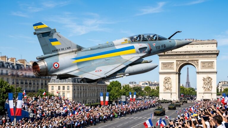 Mirage 2000 aux Couleurs Ukrainiennes : Le Symbole Fort du 14 Juillet