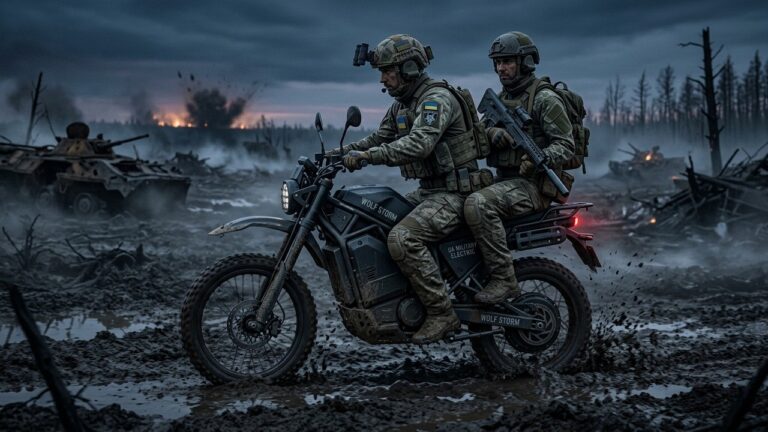 Moto Militaire Wolf Storm : L&rsquo;Atout Silencieux de l&rsquo;Armée Ukrainienne
