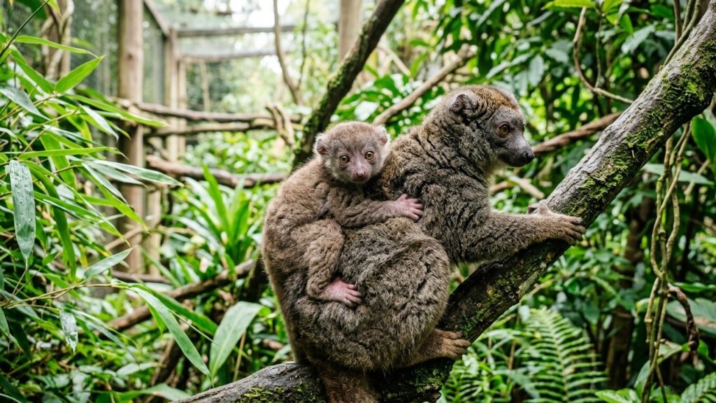 Naissance Rarissime d&rsquo;un Lémurien Menacé au Zoo de Besançon