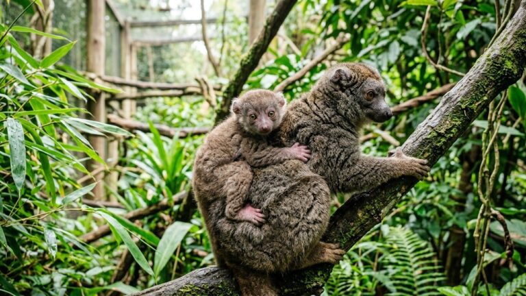 Naissance Rarissime d&rsquo;un Lémurien Menacé au Zoo de Besançon