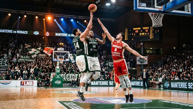 Nanterre Monaco : Heure et Chaîne TV pour le Match 4 des Demi-finales