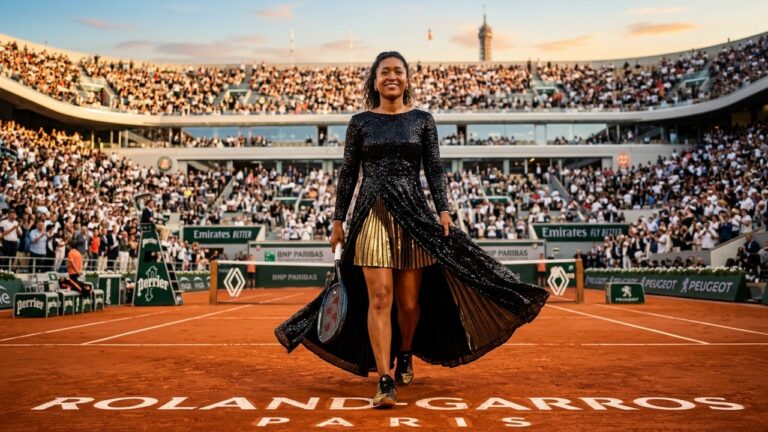 Naomi Osaka Éblouit Roland-Garros Avec Sa Tenue Extravagante