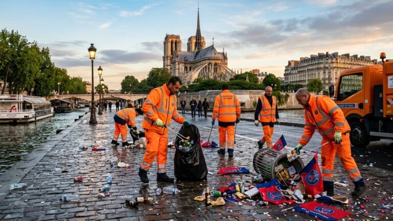 Nettoyage Intensif à Paris Après la Victoire du PSG