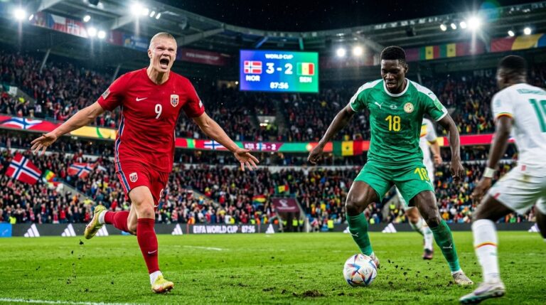 Norvège-Sénégal : Haaland Éclatant, Sarr Héros Malchanceux