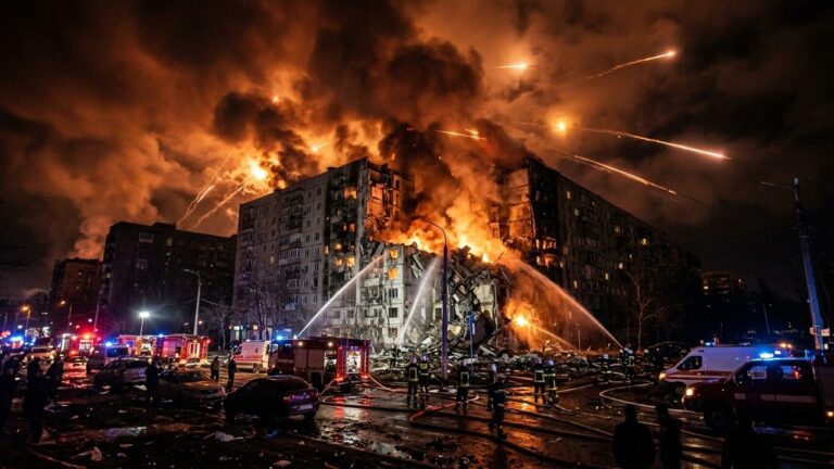 Nuit Sanglante en Ukraine : 18 Morts dans les Frappes Russes