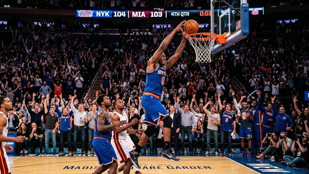 OG Anunoby Tip-In Légendaire : Les Knicks Renversent les Spurs en Finale NBA
