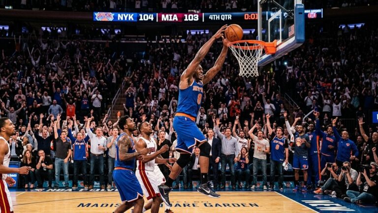 OG Anunoby Tip-In Légendaire : Les Knicks Renversent les Spurs en Finale NBA