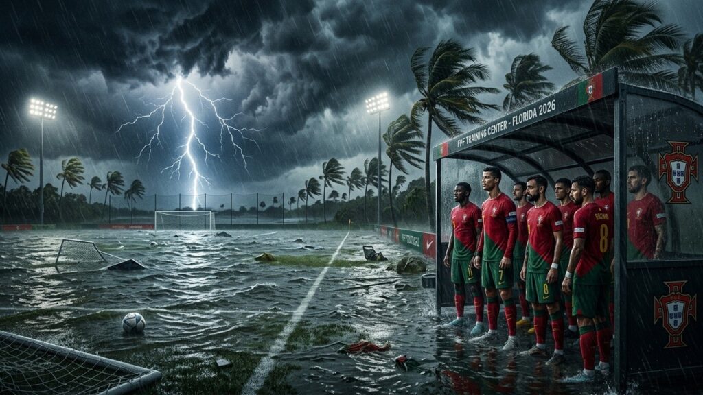 Orages Violents en Floride : Préparation du Portugal Perturbée pour la Coupe du Monde
