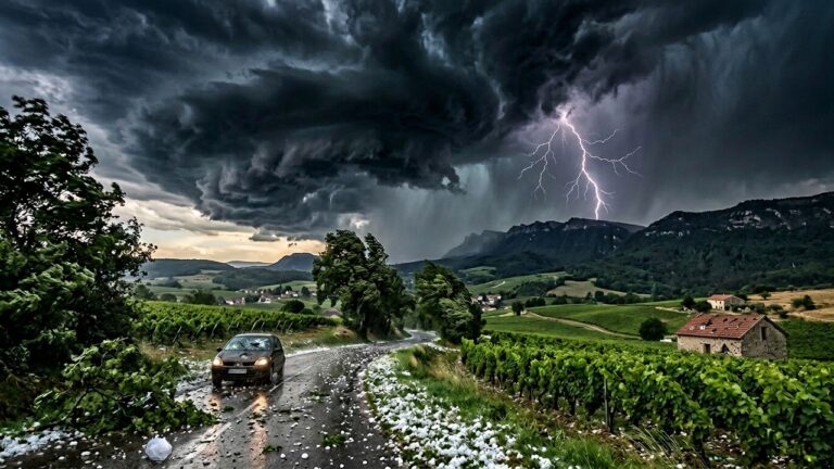 Orages Violents en France : Grêle, Vents à 100 km/h et Risque de Tornade
