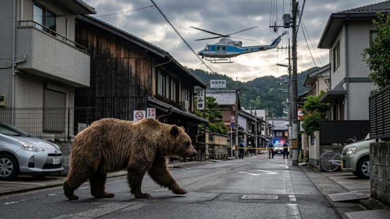 Ours en Liberté près de Tokyo : Capturé après Quatre Jours de Terreur