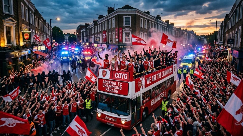 Parade d’Arsenal à Londres : Six Agressions au Couteau en Marge des Festivités