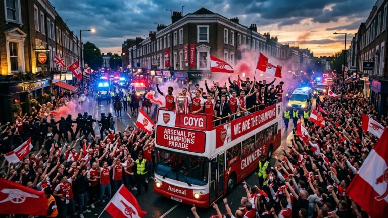 Parade d’Arsenal à Londres : Six Agressions au Couteau en Marge des Festivités