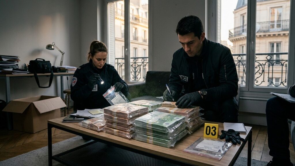 Paris : 270 000 Euros en Liquide Saisis dans une Affaire de Blanchiment de Drogue
