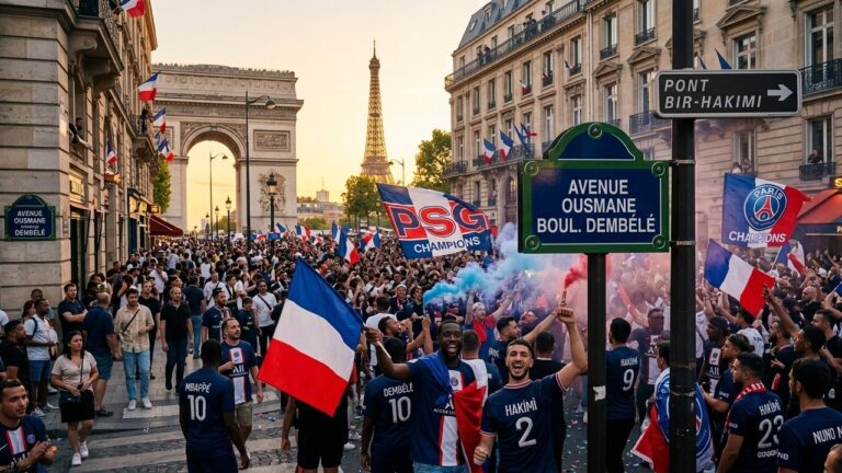 Paris RendWriting the PSG tribute article Hommage à ses Champions : 14 Rues Rebaptisées pour le PSG