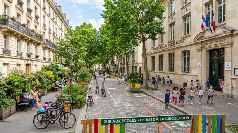 Paris Rues aux Écoles : Pari Presque Tenue pour 300 Voies Apaisées