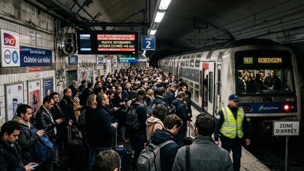 Paris : TrafWriting the French blog articleic perturbé sur RER A et C après deux accidents