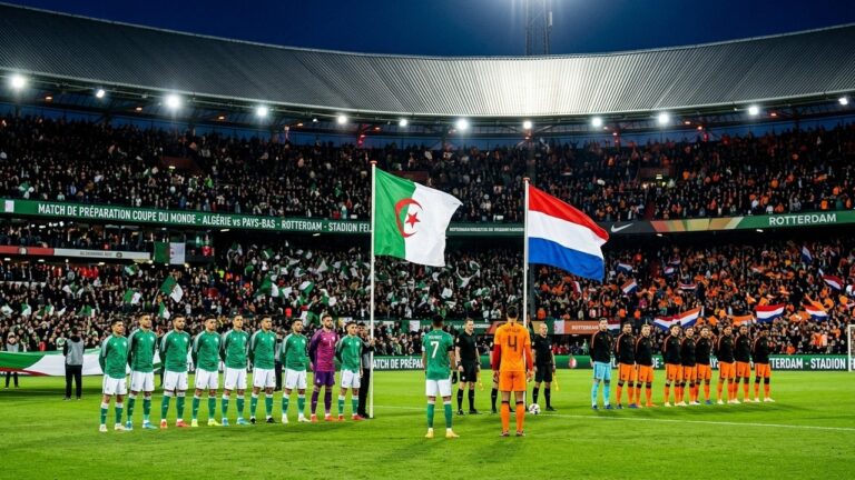 Pays-Bas Algérie : Heure et Chaîne pour le Match Amical Mondial 2026