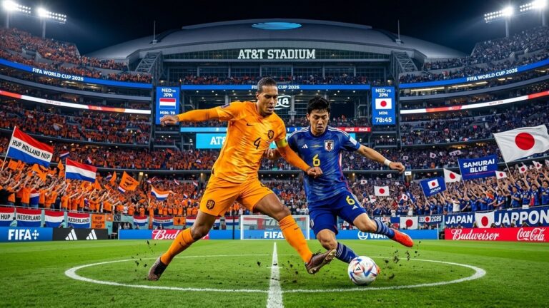 Pays-Bas Japon : Heure et Chaîne pour ce Choc du Groupe F
