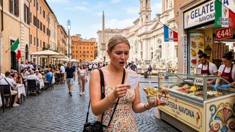 Pièges à Touristes à Rome : 44 Euros pour Deux Glaces