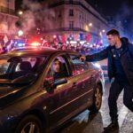Policier Ivre Braque un Automobiliste pendant les Fêtes du PSG à Paris