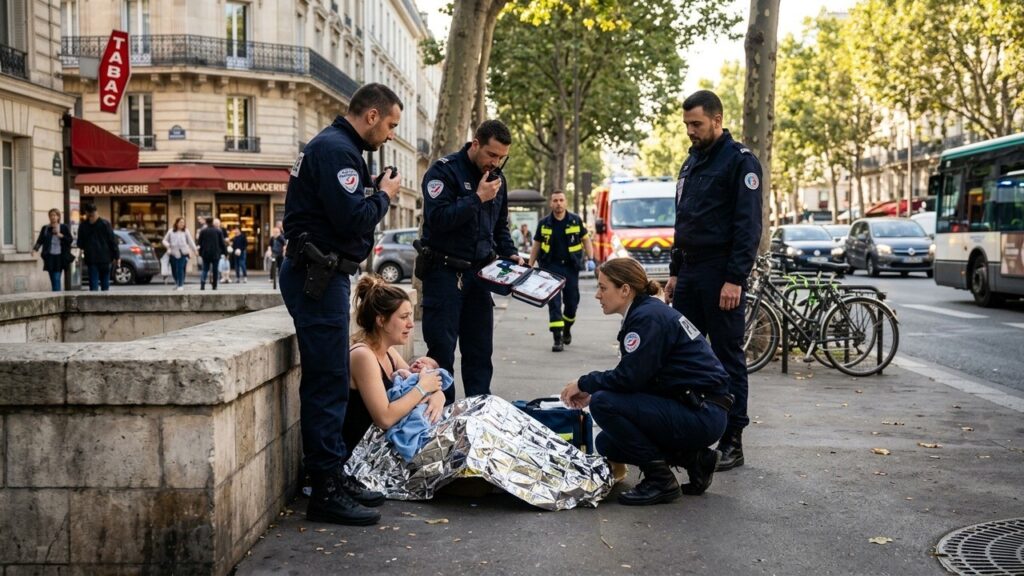 Policiers Sauvent une Naissance en Pleine Rue à Paris