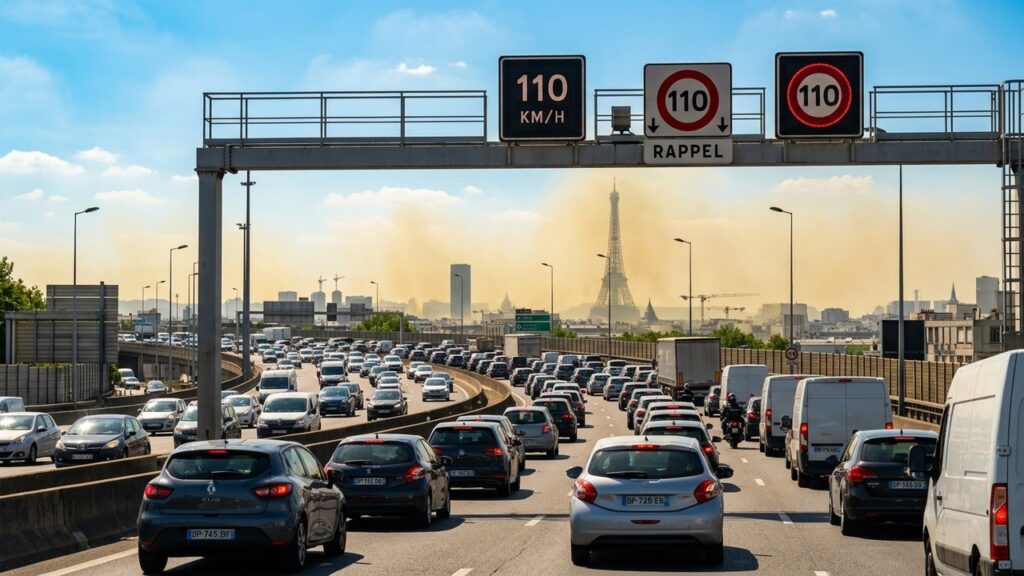 Pollution à l’Ozone en Île-de-France : Vitesse Réduite et Mesures d’Urgence
