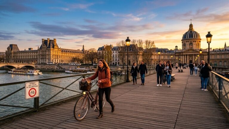 Pont des Arts à Paris : Plancher Réparé et Cyclistes Verbalisés