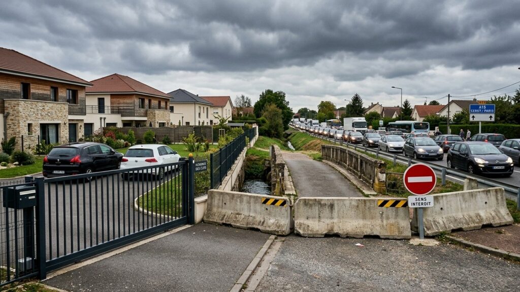 Pontault-Combault : Résidence Privée Bloquée, Même les Riverains Exclus