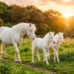 Poulains Jumeaux Albinos Oise : Quivala et Quilucru en Pleine Santé
