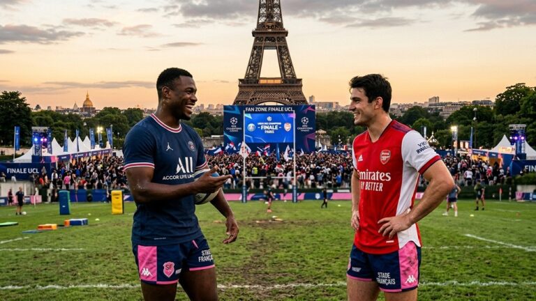 PSG Arsenal : Chambrage Rugbymen au Stade Français