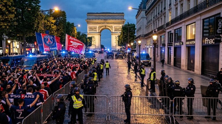 PSG Arsenal : Sécurité Champs-Élysées, Fermetures et Dispositif Exceptionnel