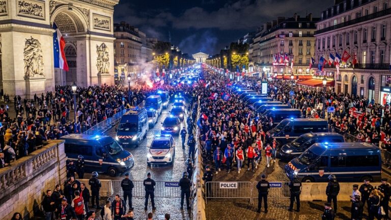 PSG-Arsenal : Sécurité Massive sur les Champs-Élysées pour Zéro Débordement