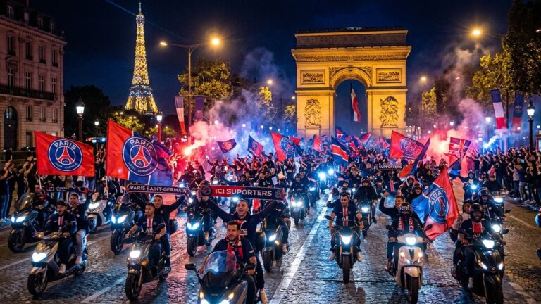 PSG Arsenal : Supporters Parisiens Enflamment Paris Avant Budapest