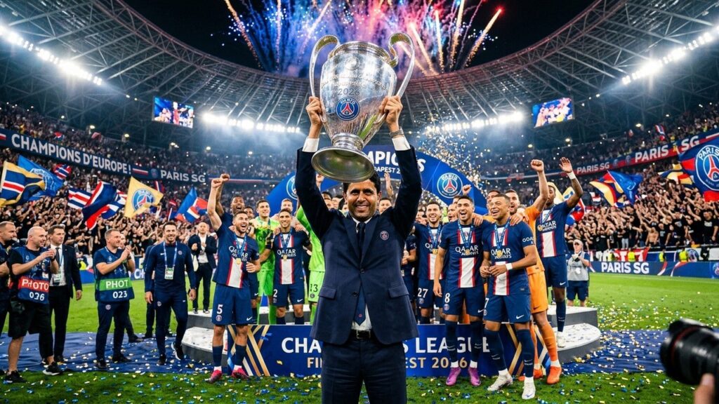 PSG Champion d’Europe 2026 : La Joie Explosive de Nasser