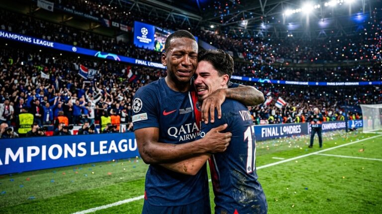PSG Champion d’Europe 2026 : L’Étreinte Émouvante entre Pacho et Vitinha