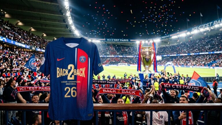 PSG Champion d&rsquo;Europe 2026 : Maillot Back 2 Back Déjà En Rupture