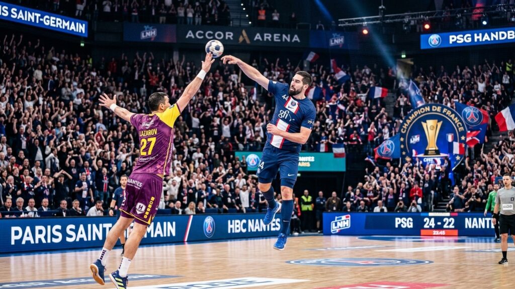 PSG Handball ChampionExpanding the article content de France 2026 : Victoire de Haute Lutte Contre Nantes