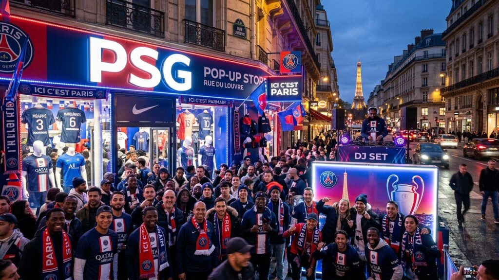 PSG Pop Up Store Paris : Ferveur Rouge et Bleu Avant la Finale
