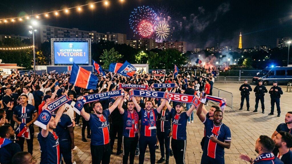 PSG Sacre Européen : Célébrations Calmes en Grande Banlieue Malgré Quelques Incidents