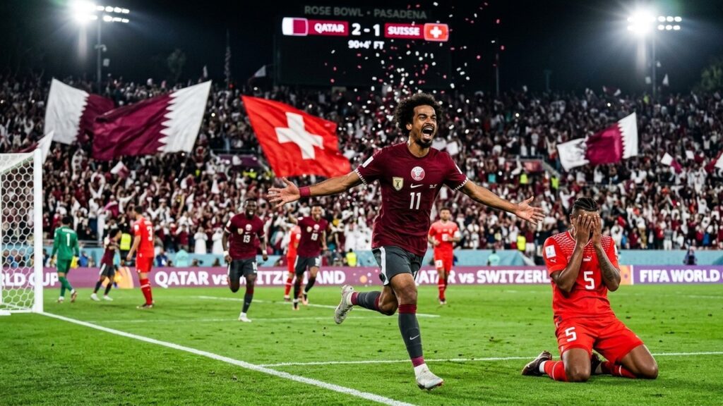 Qatar Suisse 1-1 : Un Point Historique Pour Les Qataris Face À Une Nati Dominatrice