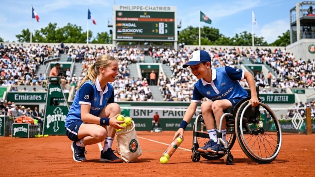 Ramasseurs de Balles en Fauteuil à Roland-Garros : Manon et Melvil Inspirent