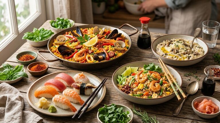 Recettes de Riz du Monde : Idées Gourmandes du Japon à la Thaïlande