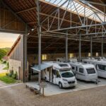 Reconversion Agricole : Une Étable Transformée en Parking à Caravanes